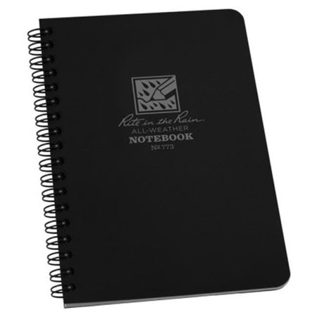 TACTICALGEAR TacticalGear RR 773 4.62 x 7 in. Universal Spiral Notebook - Black RR 773